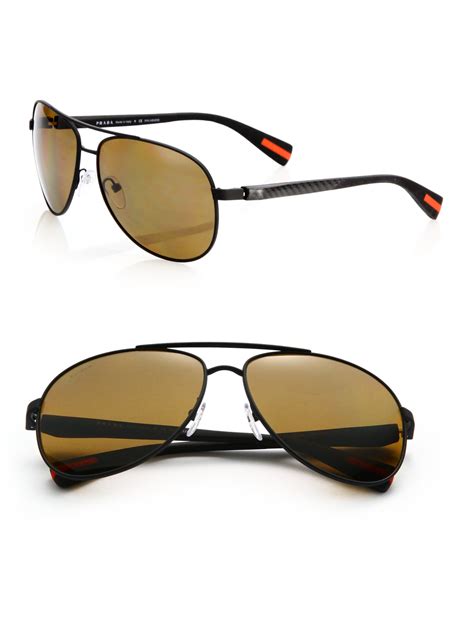 prada aviator sunglasses men|Prada aviator sunglasses polarized.